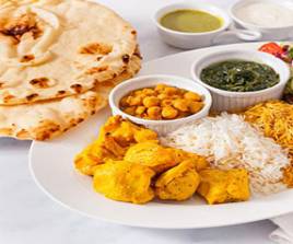 649 Indian Naan Platter 